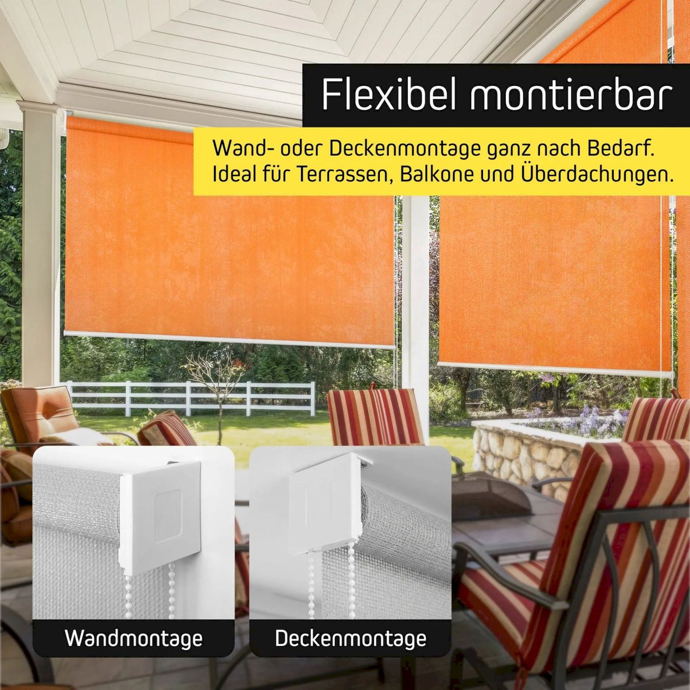 Marquises: Aussenrollo - Senkrechtmarkise 220x240cm – Neuf avec emballage d'origine à Bottighofen par zaap 4