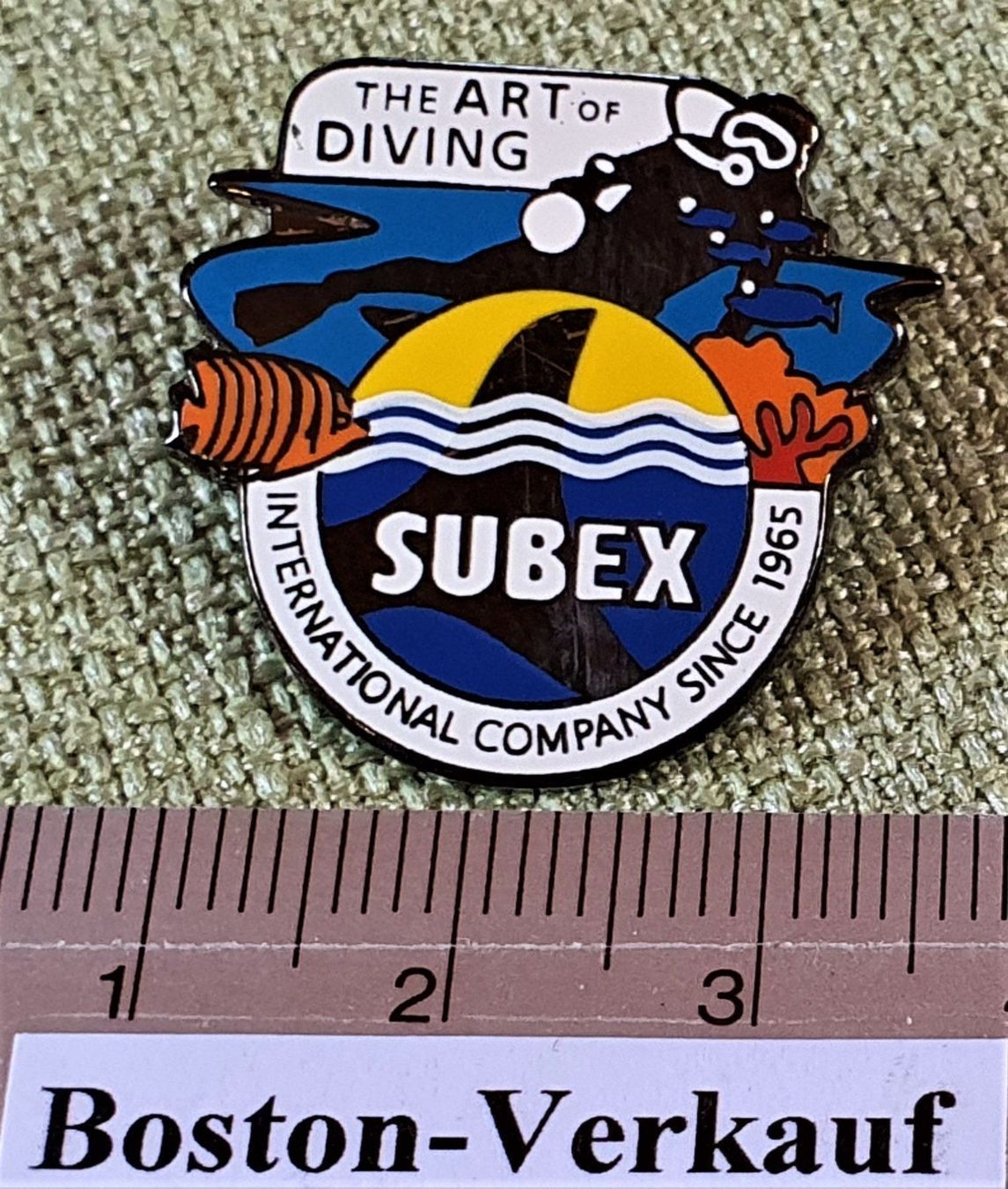 Placchette & Badge: C132 - Pin SUBEX Tauchen Diving Since 65 – Usato da Reinach BL venduto da Boston-Verkauf 1