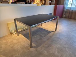 CLASSIC Gartentisch 100x160/220cm  mit Auszug Inox/ Keramik