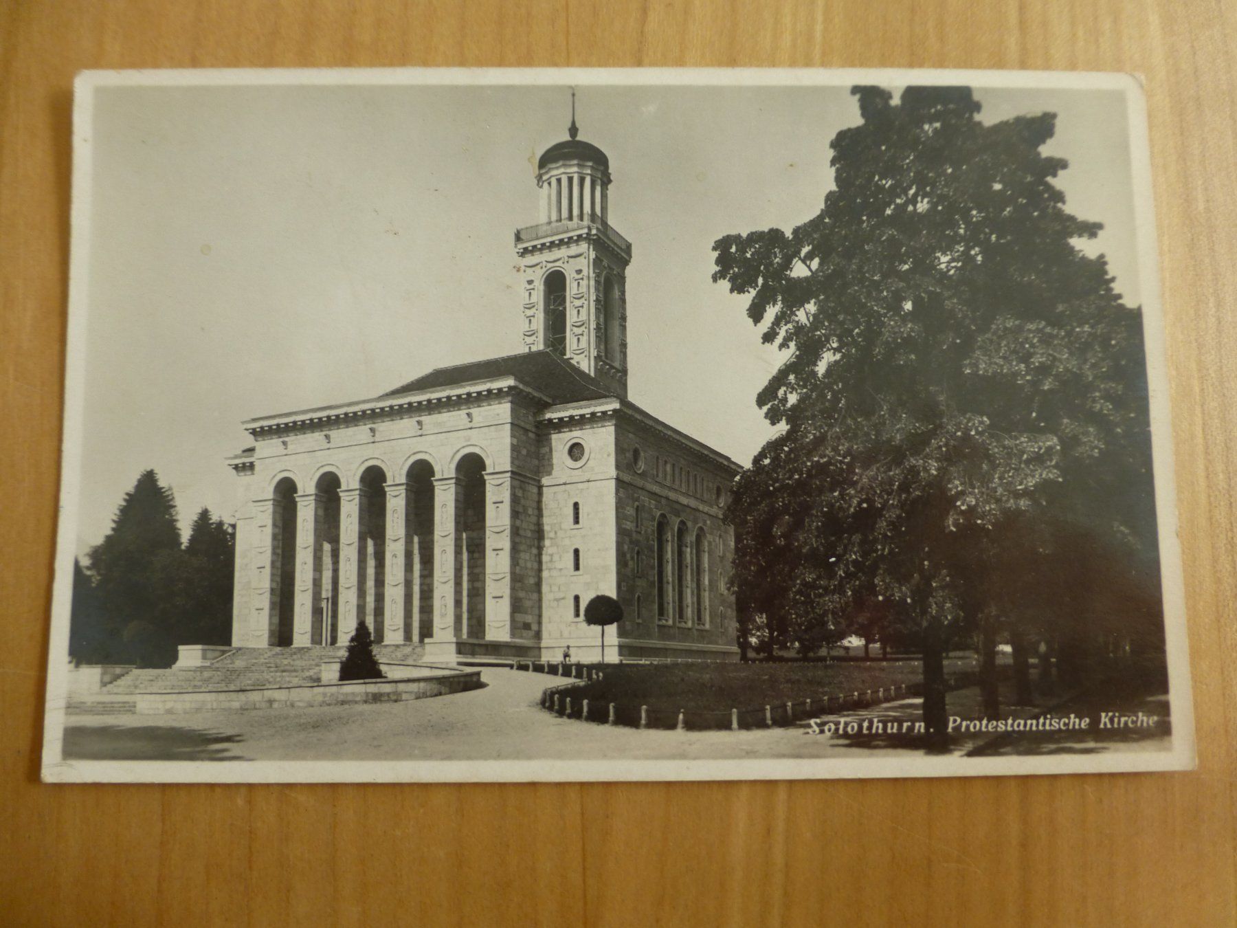 Cartes postales: Solothurn, Ansichtskarte 1937, Protestantischer Kirche – D'occasion à Bettlach par 1saurer