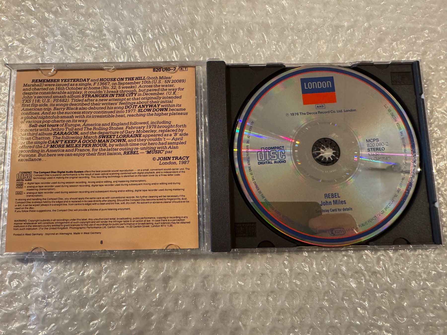 CD: John Miles - Rebel – Nuovo (secondo la descrizione) da Duggingen venduto da Kisha010 1