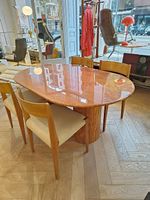 Vintage Esstisch roter persischer Travertin, 70er