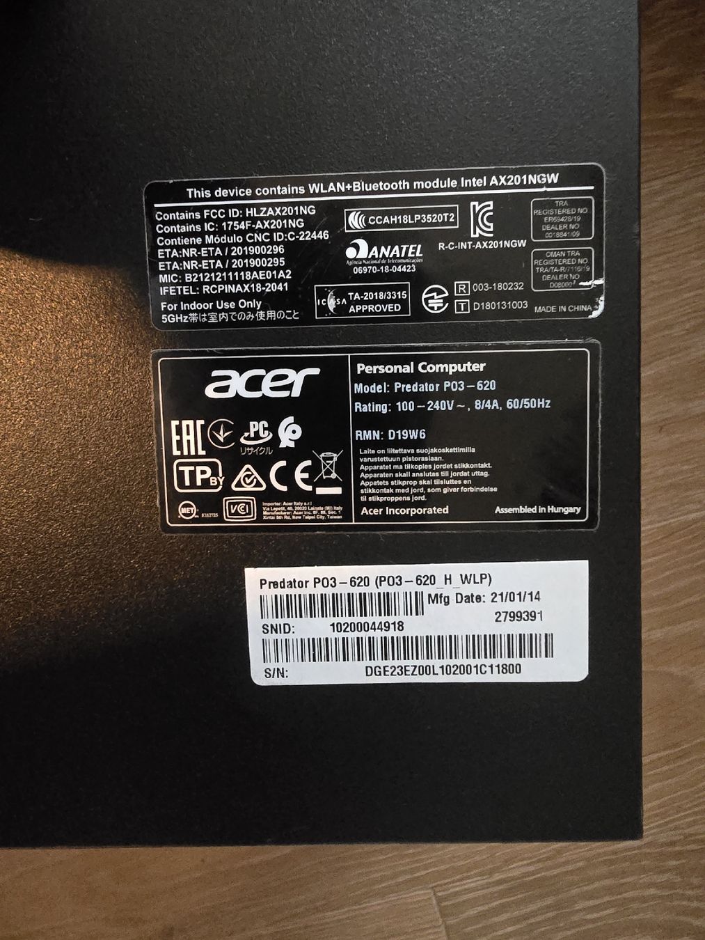 PCs: Predator Orion 3000 PC – Défectueux à Nussbaumen AG par 3D_Printing 3