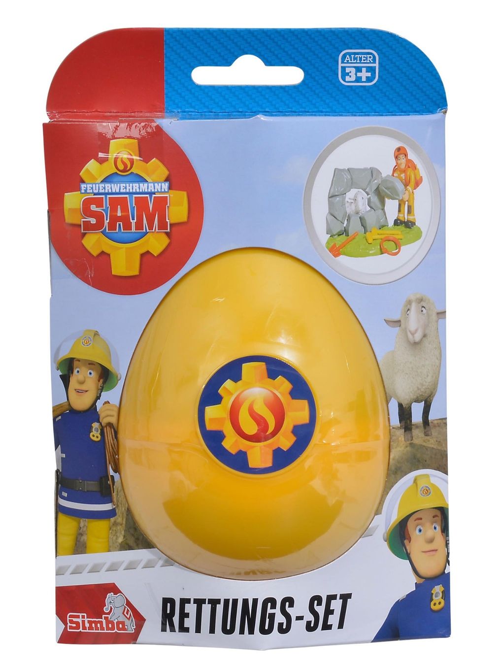 Giocattoli: SIMBA Feuerwehrmann Sam Rettungs-Set "Sam" im Ei – Nuovo e nell'imballaggio originale da Wagenhausen venduto da Kahlen