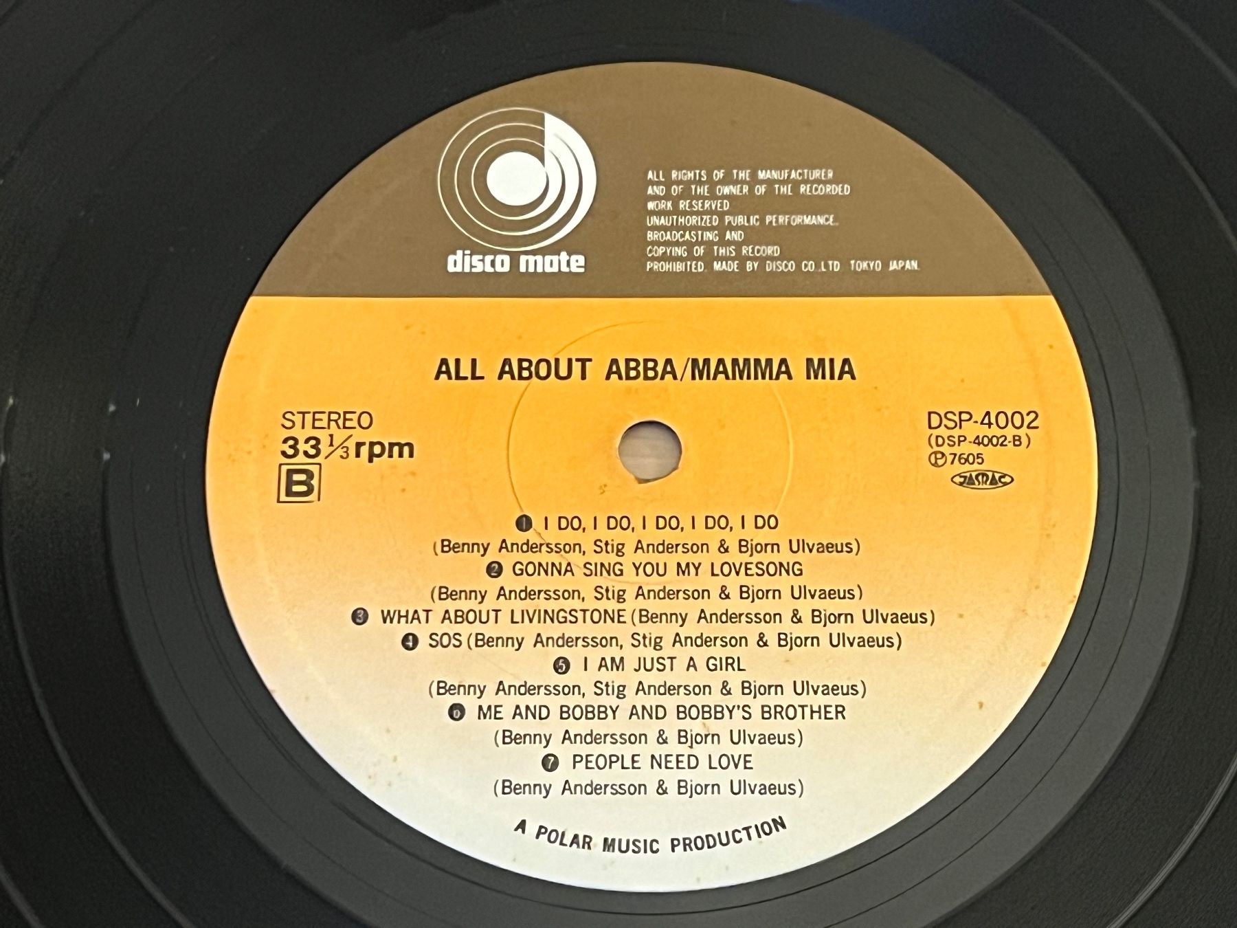 Dischi in vinile: ABBA All About ABBA LP Japan – Usato da Basel venduto da Vinyloase 4