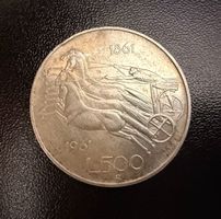 Münze Italien Lira 500 1961 guter Zustand