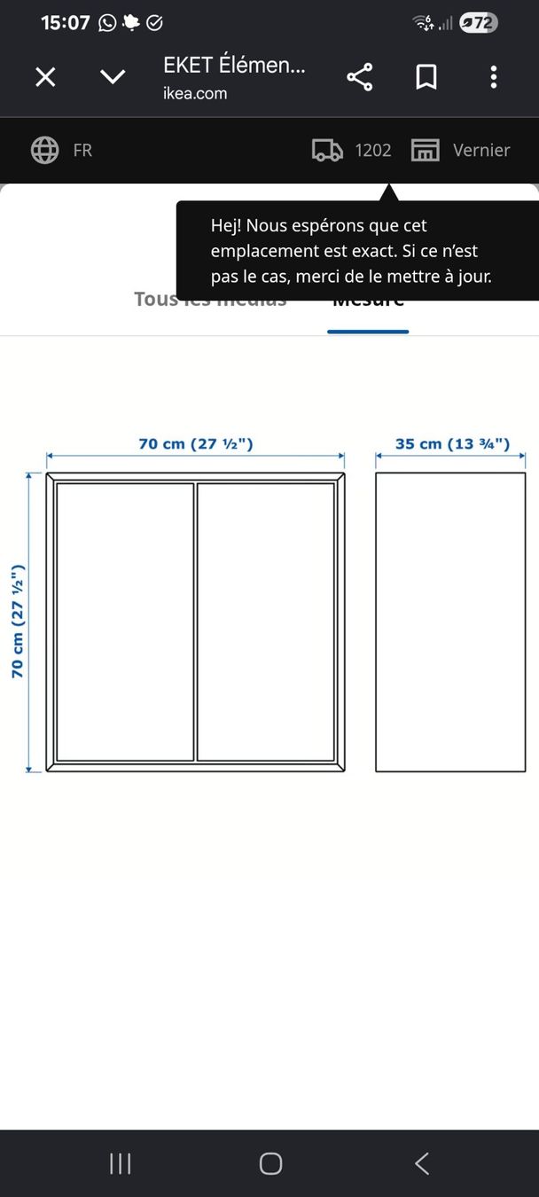 Ikea Regale: Meuble d'appoint Ikea EKET – Gebraucht aus Carouge GE von Ava_gllm 3