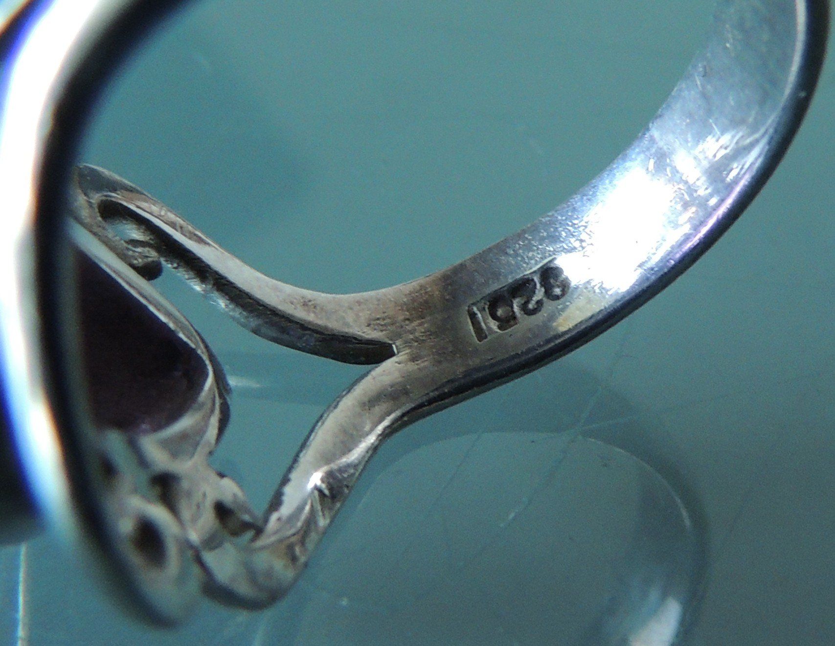Anelli: Amethyst Silber 925 Fingerring Gr. 59 – Usato da Waldenburg venduto da schaller707 5