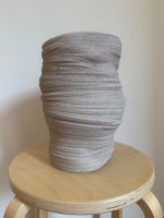 Moderne Dekovase Beige / Sandstein-Optik (28 cm)