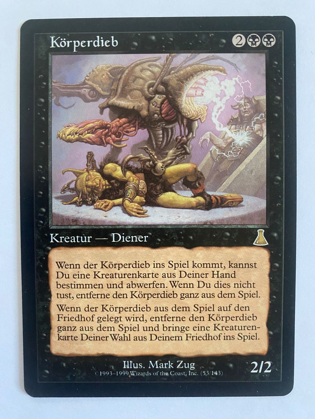 Magic The Gathering Carte collezionabili: Körperdieb - Urza's Destiny – Usato da Bonstetten venduto da ddiederichs