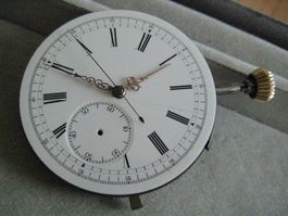 TA.-- Werk mit Repetition & Chronographen Funktion um 1890