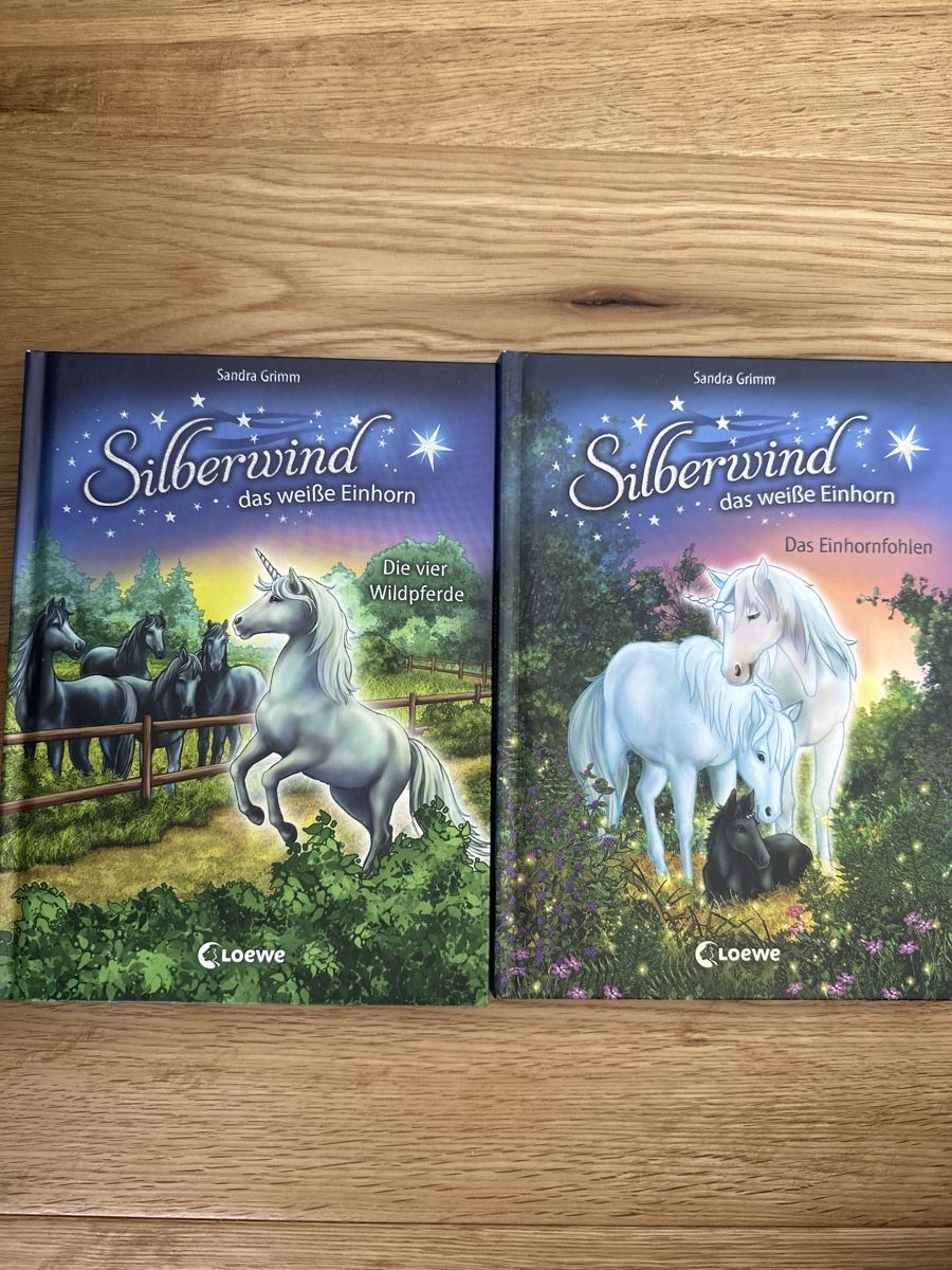 Bücher: 2 x Silberwind das weiße Einhorn Sandra Grimm – Gebraucht aus Oberkirch LU von