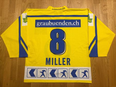 ORIGINAL HC DAVOS # 8 MILLER HCD 2000/01 TRIKOT XL