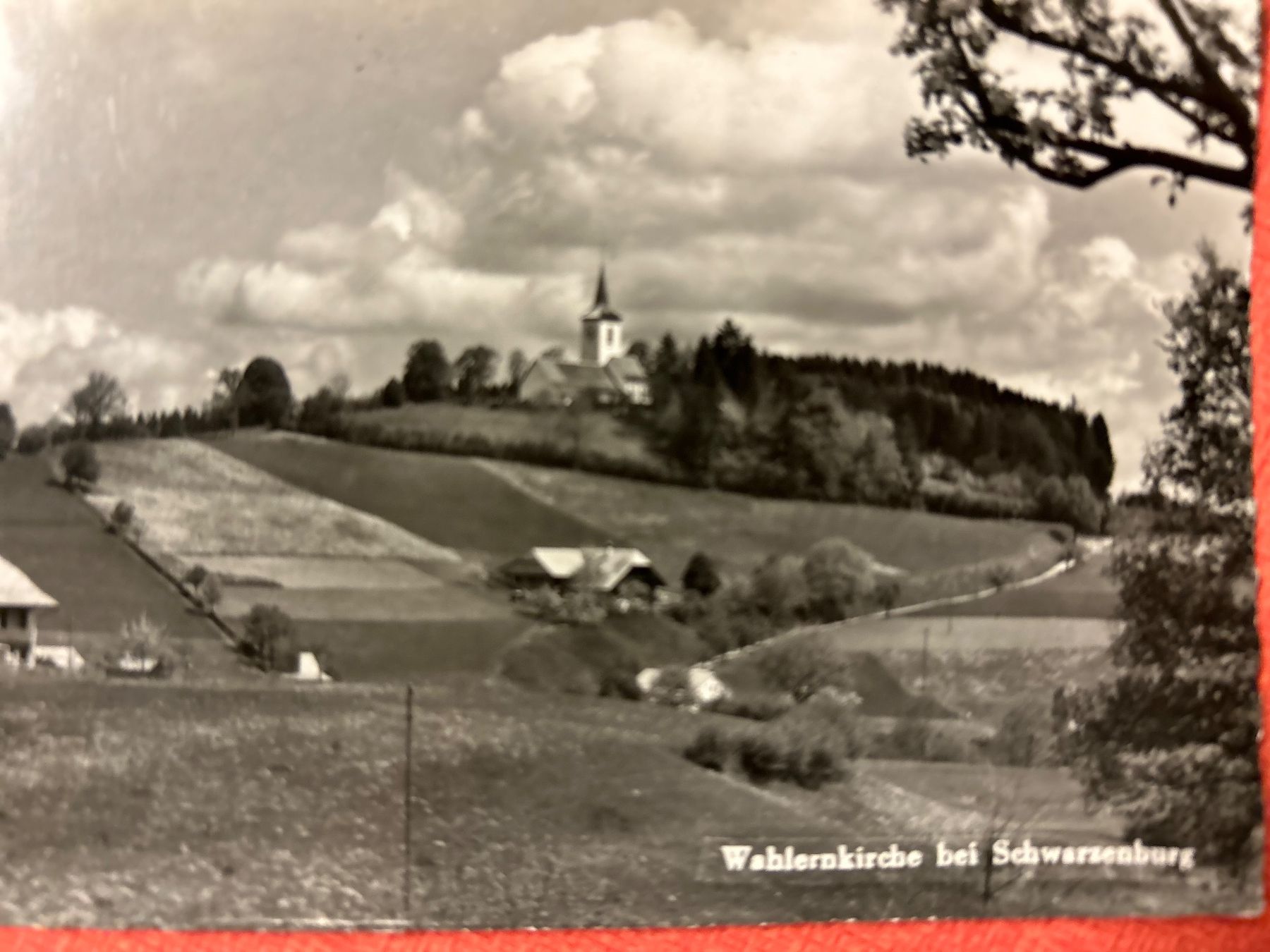 Ansichtskarten: Alte Ansichtskarte Wahlernkirche bei Schwarzenburg – Gebraucht aus Lanzenhäusern von vic63 1