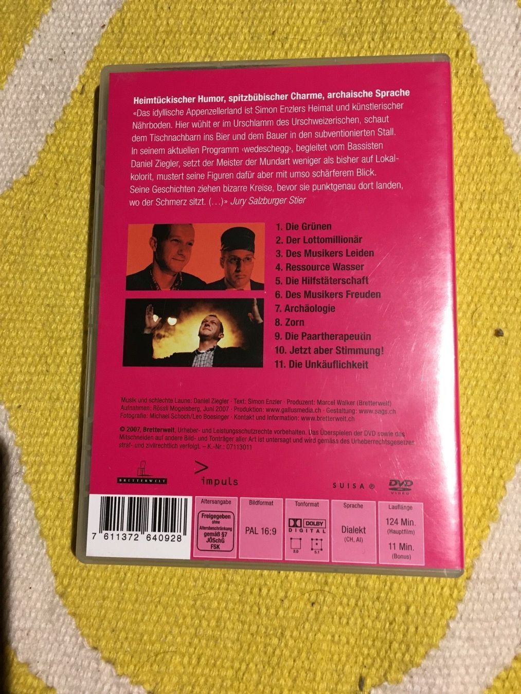 Tutti i DVDs: SIMON ENZLER-DVD WEDESCHEGG – Usato da Rorschacherberg venduto da CD-Roli 1