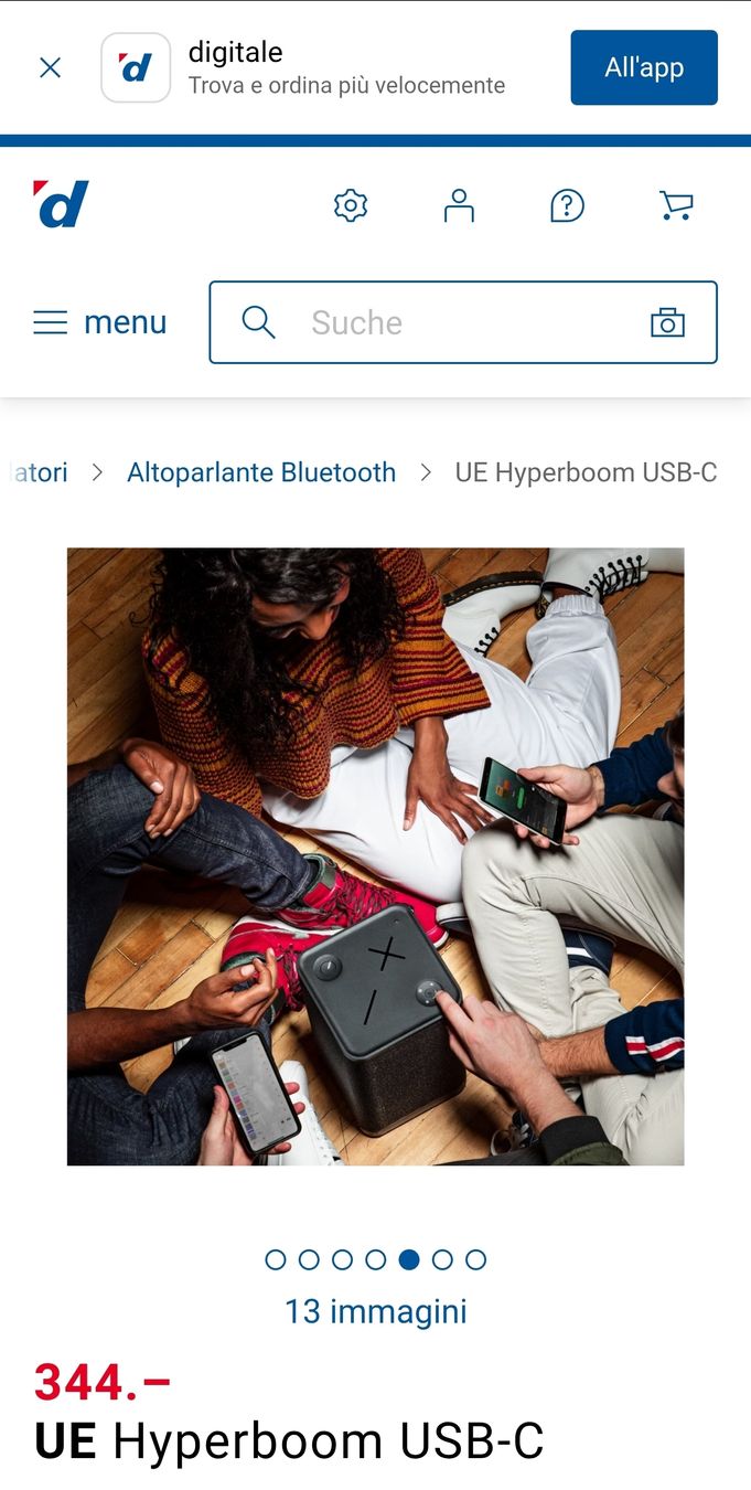 Ultimate Ears Casse acustiche: UE Hyperboom Wie Neu. NP 344 fr. – Usato da Meggen venduto da dav_7vw6 6