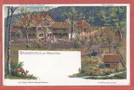 Winterthur Bruderhaus - Schlumpf-Litho - ca. 1905