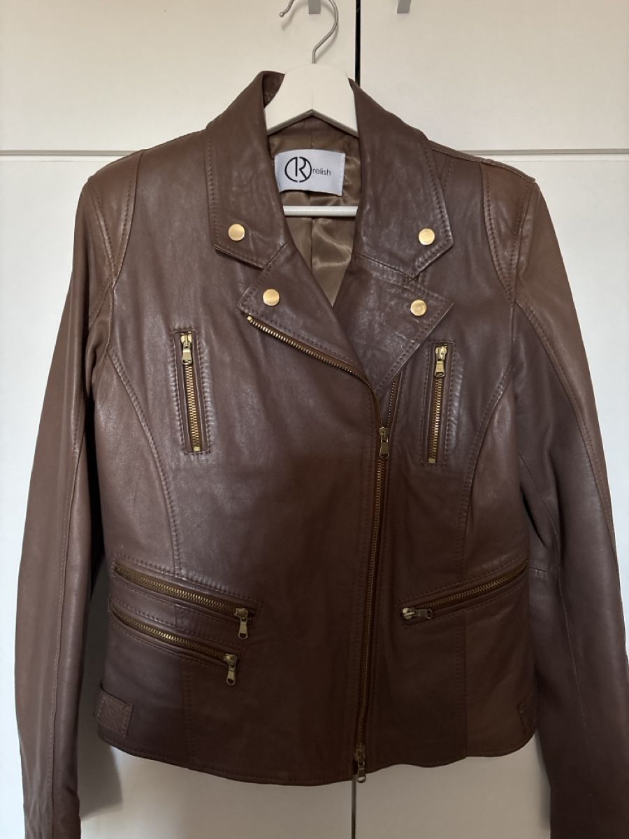 Giacche: Relish Lederjacke, Braun! – Usato da Nebikon venduto da Draga25