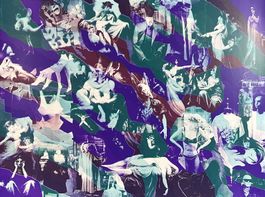 Martin Schwarz. Siebdruck, 1995.  signiert: e.a 1/7