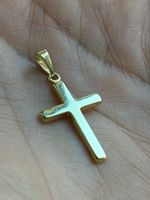 Goldkreuz-Anhänger aus 585 . 14-Karat-Gelbgold