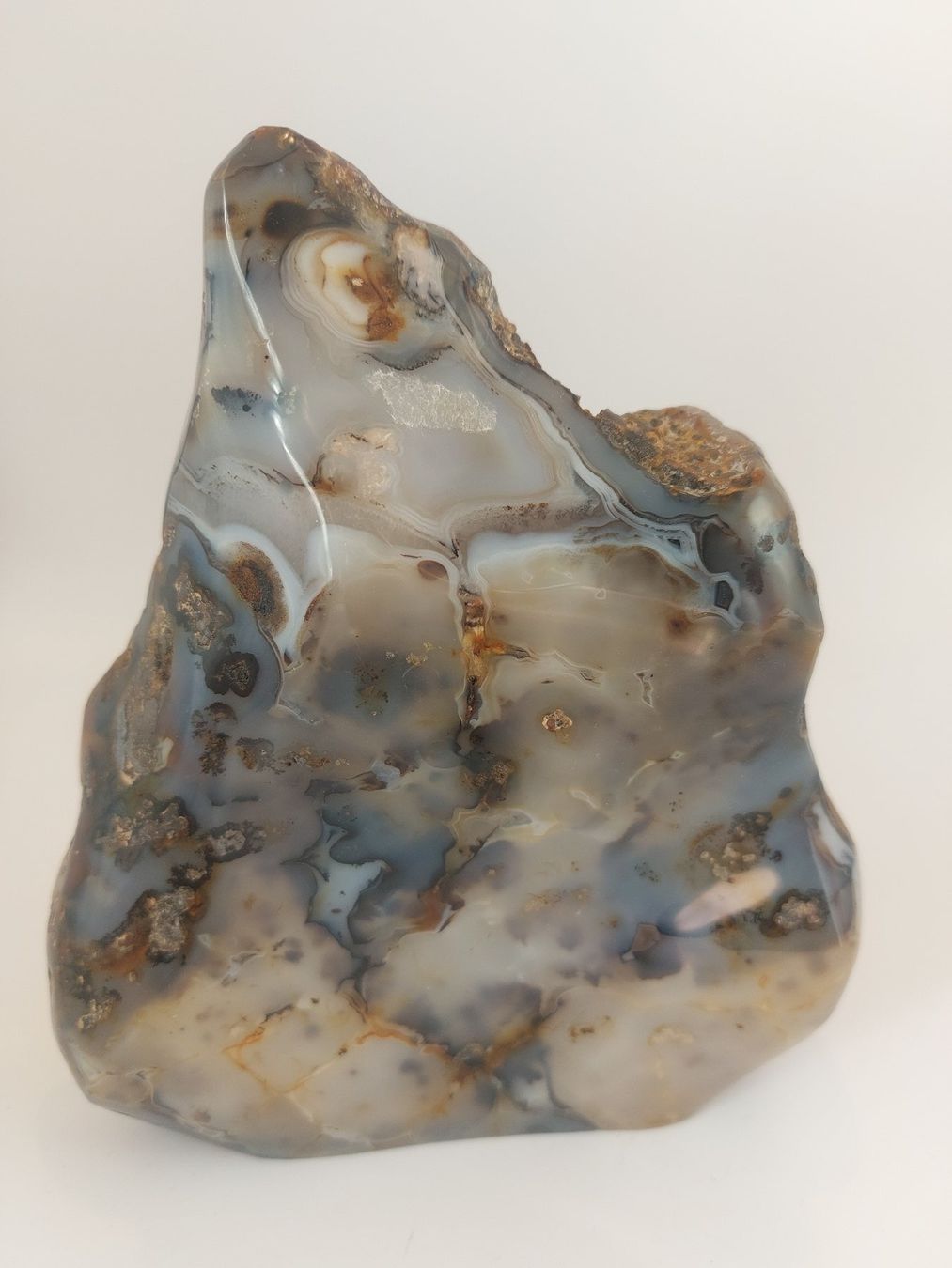 Edelsteine: Grosser Moosachat 1.8 Kg "Fancy Shape" aus Madagaskar – Neu und originalverpackt aus Zürich von aci_vxv7