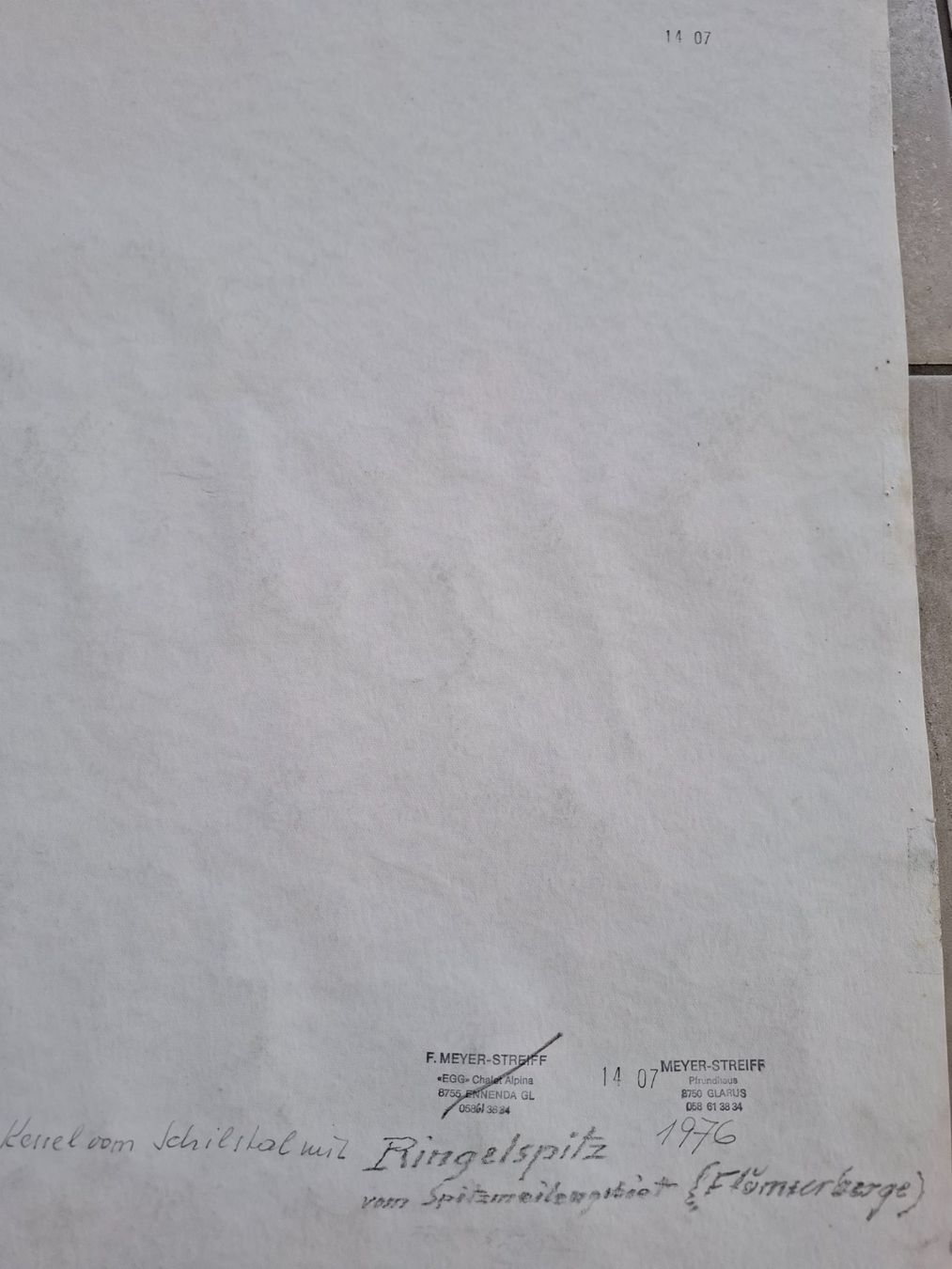 Dipinti: Aquarell Ferdinand Meyer-Streiff Ringelspitze "Flumsi" SG – Usato da Rheinfelden venduto da Badelus 9