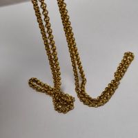 Gold plated chain long vintage #C9
