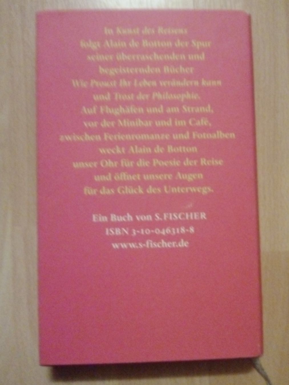 Libri: Die Kunst des Reisens Alain de Botton – Usato da Winterthur venduto da Colonica 1
