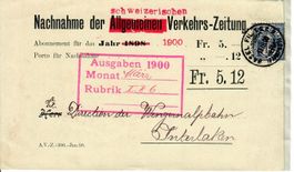 NN der CH allgemeinen Verkehrs-Zeitung  1900 -Wengernalpbahn