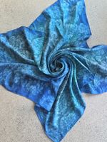 Seidenfoulard 90 x 90, Unikat, Pongé 8