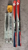 Black Diamond skis 176cm/90mm/2kg with skins and crampons.