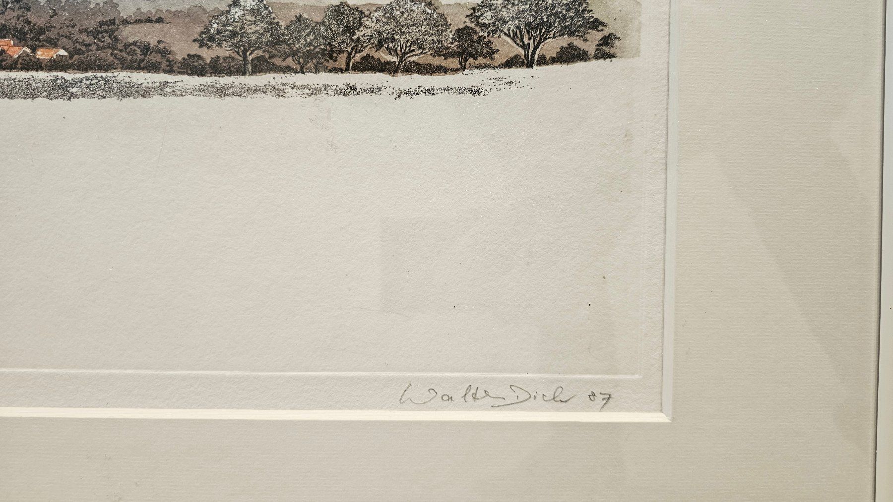 Grafica & Litografie: Bild (Lithographie) von Walter Dick – Usato da Bütschwil venduto da Derfnam1 1