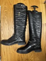 HTC Biker Boots, Schwarz, Gr. 38, Leder,