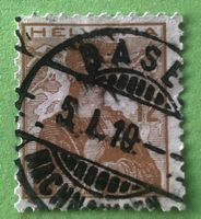  Nr.121  Brustbild der Helvetia mit Schwert GESTEMPELT    