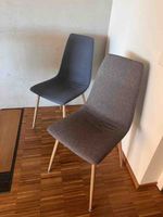6 Essstühle im skandinavischen Stil (3x Blau, 3x Grau)