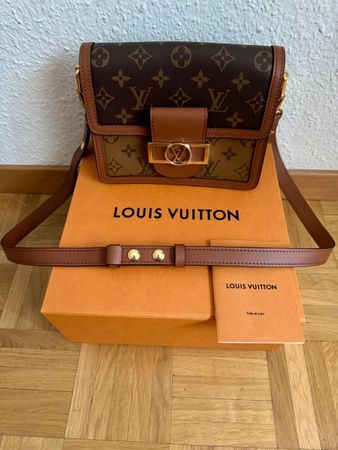 Sac Louis Vuitton Mini Dauphine Monogram Marron - État neuf