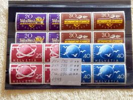 ZNr.292 - 296, 4er-Blocks, postfrisch