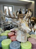 Hirsch klein in Gold aus Polyresin/Deko/Neu/OVP