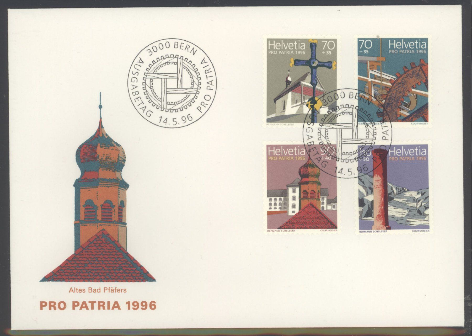 Tutti i francobolli: 1996, Pro Patria, FDC – Usato da Willisau venduto da Vollstempel