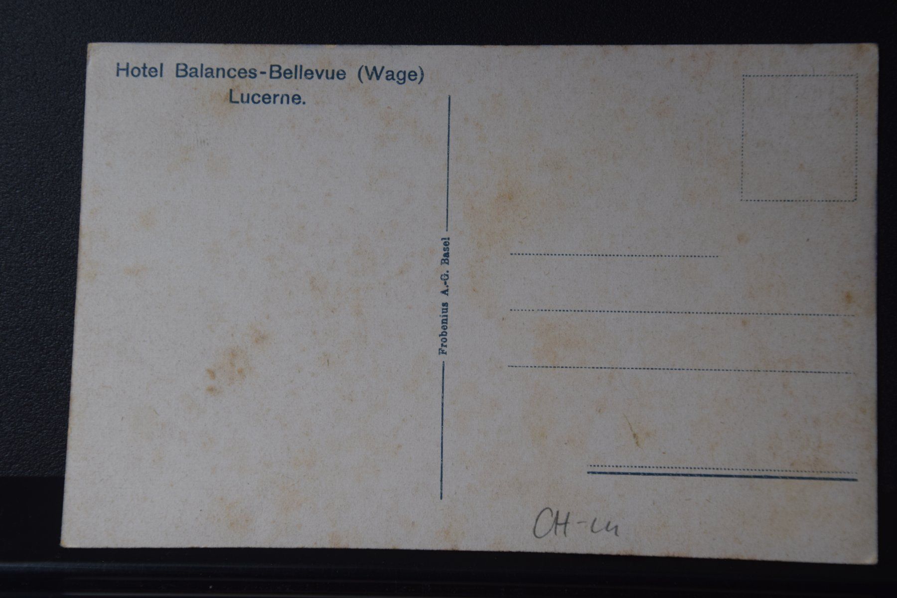 Cartes postales: AK Luzern, Hotel Balances – D'occasion à Luzern par CH2018 1
