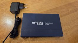 NETGEAR GS108v4 ProSAFE 8-Port Gigabit Switch + Netzteil