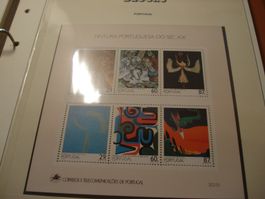 Portugal, Satz Block 1989 Moderne Kunst,** + ET-o, mit Besch