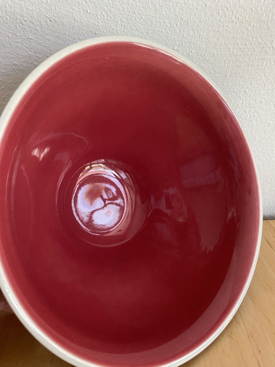 Rössler Ciotole: Rössler Salatschüssel schwarz-violett rot – Usato da Schwarzenburg venduto da Michellu 3
