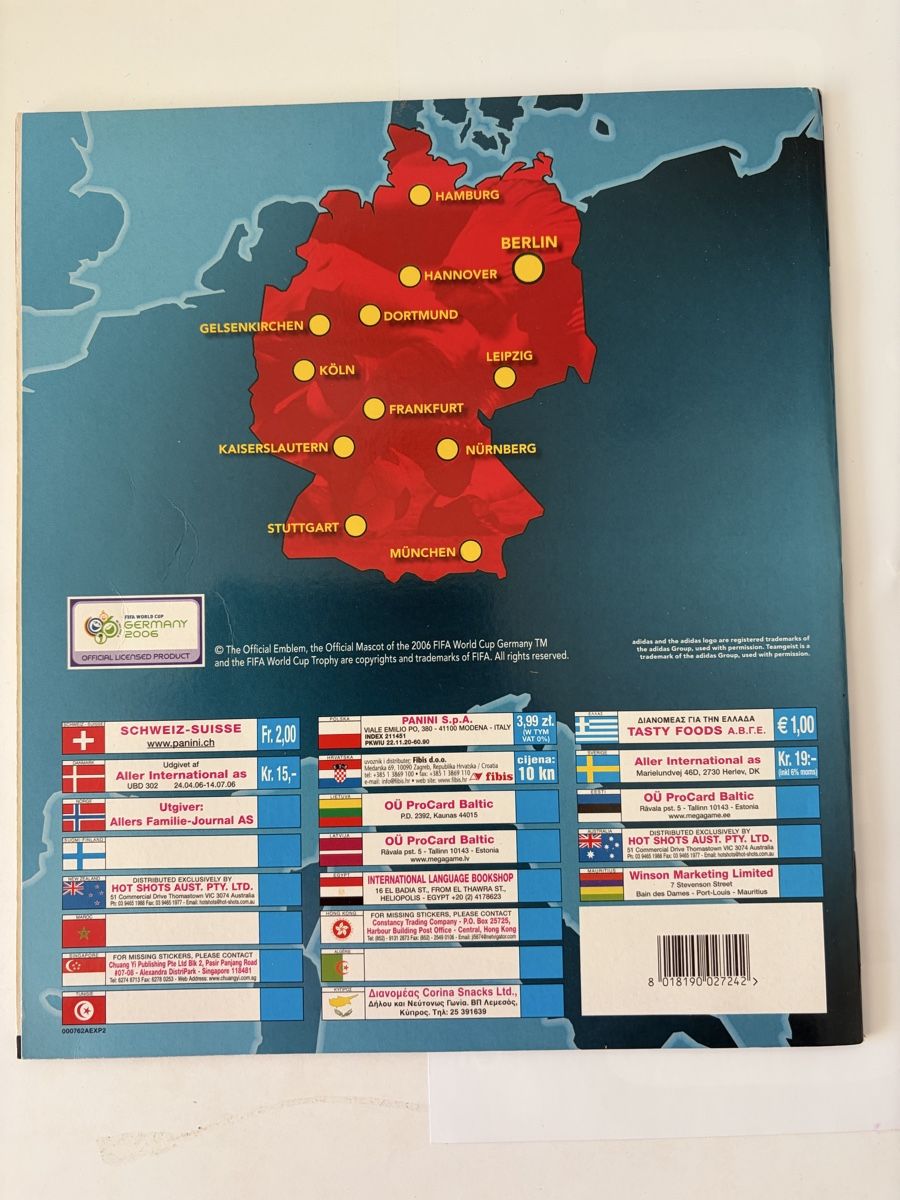 Panini Album: Album panini 2006 vide/leer – Usato da Treyvaux venduto da goali1fcea 1