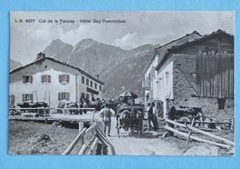 Col de la Forclaz - Hotel Gay Descombes - Balkenstempel 1913