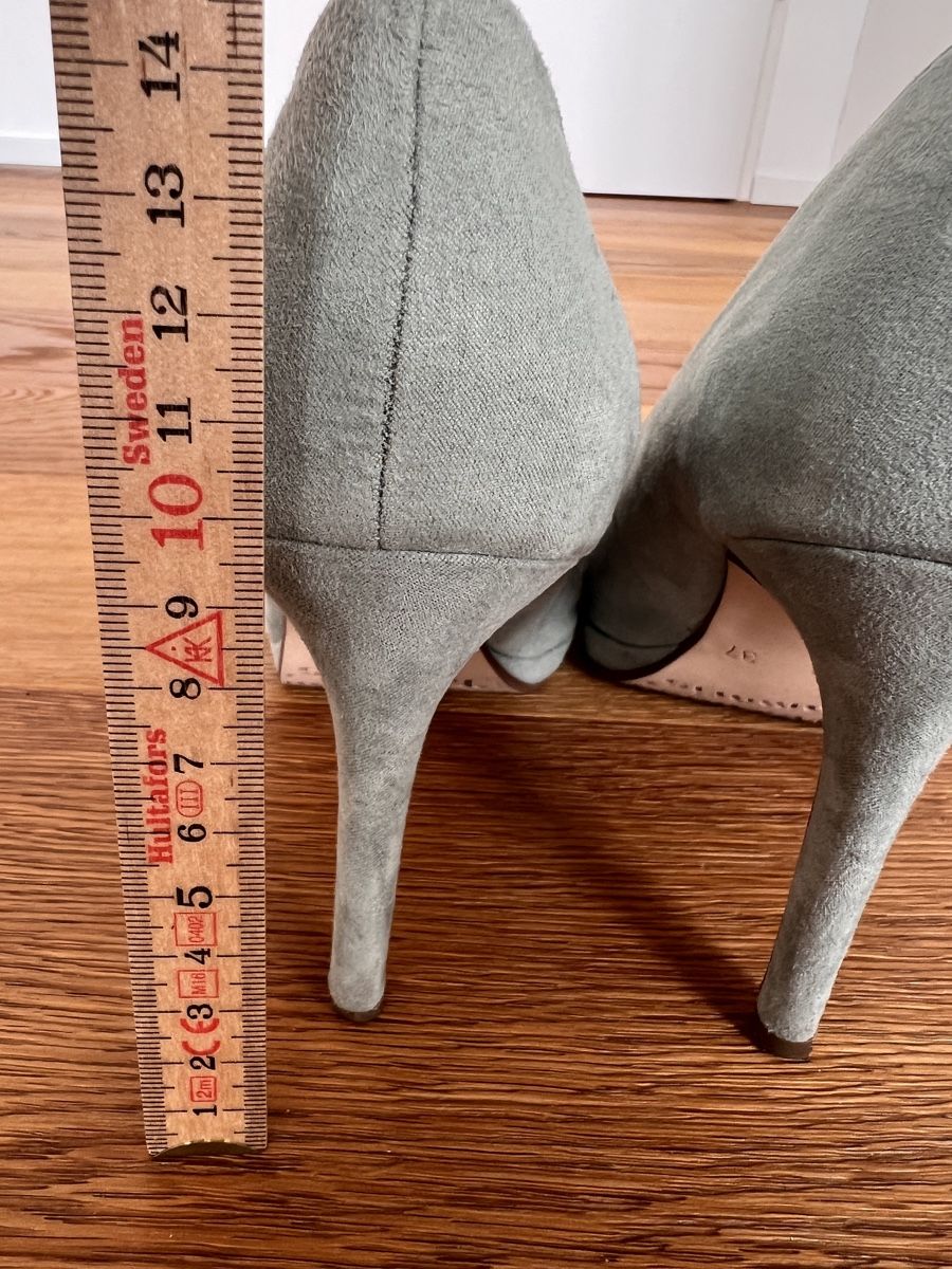Tamaris Scarpe da donna: Tamaris Pumps Gr. 37, Wildlederoptik, mintgrün – Usato da Gipf-Oberfrick venduto da Sonne010203 3