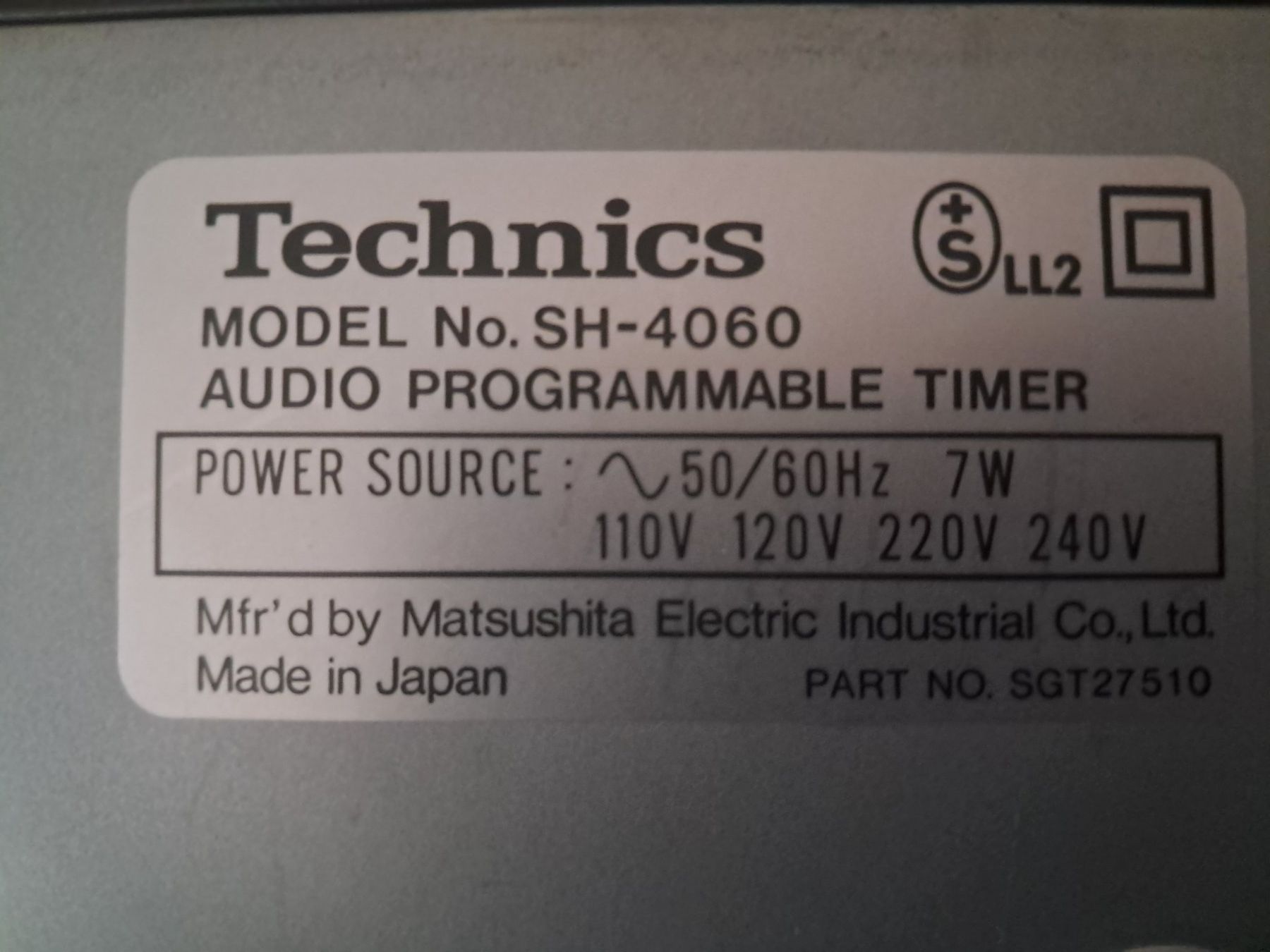 Technics Egaliseurs: Minuterie audio programmable Technics SH-4060 Vintage – D'occasion à Renens VD par Pflea 4