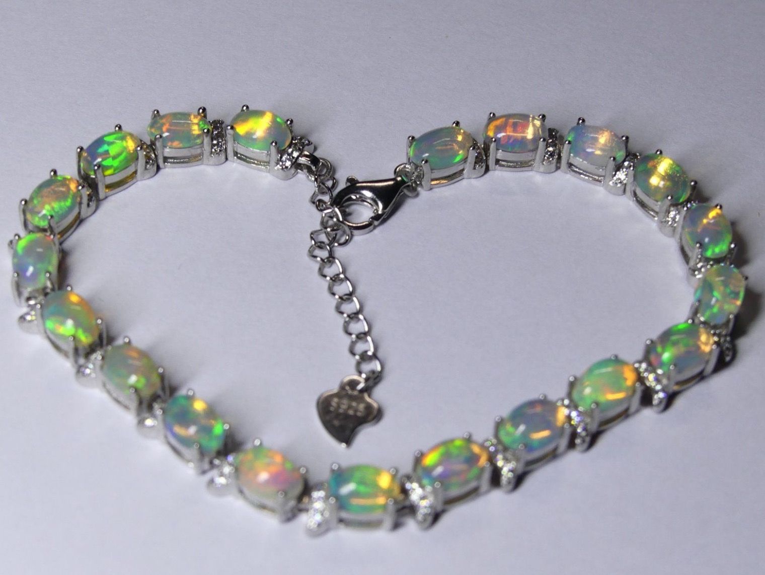Armbänder & -reifen: Armband Silber 925 mit Kristall Opalen – Neu und originalverpackt aus Matten b. Interlaken von kero71 4