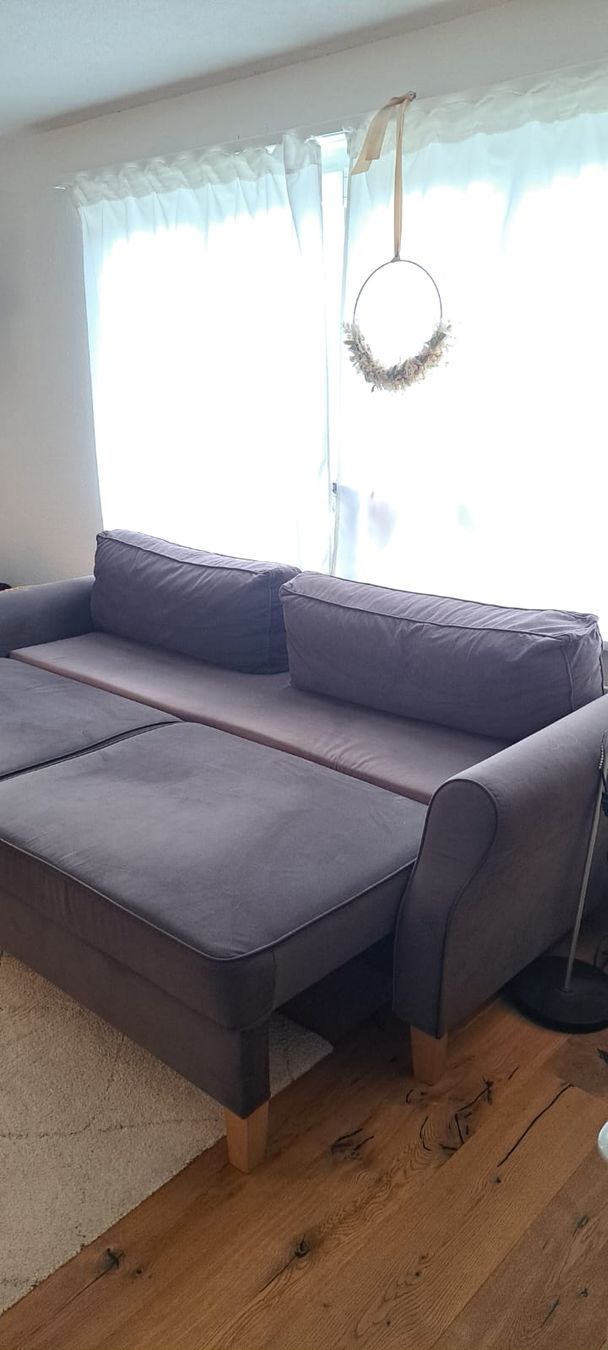 Sofas: Sofa / Schlafsofa – 2 identische Sofas, dunkelgrau – Gebraucht aus Uznach von Nyric 5