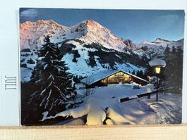 AK von alte Taverne Adelboden Bergpanorama